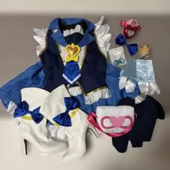 ハトプリ】 キュアムーンライト コスプレ衣装フルセット ウィッグ/靴