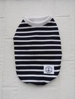 べるまま様専用　　　　　　　　　　　　犬服ハンドメイド　ボーダータンクトップ