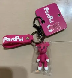 新品未使用　PostPet ポストペット フィギュア　キーリング モモ