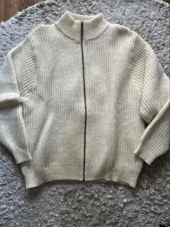 80s L.L.Bean ドライバーズニット　ウール　アルパカ　LARGE