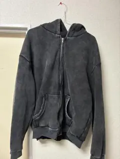 ダークグレー フルジップパーカー