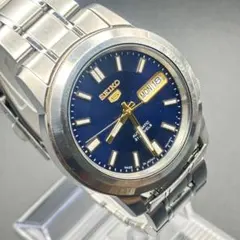 【美品】SEIKO 5 セイコー5 7S26-02W0 自動巻き ネイビー 稼働