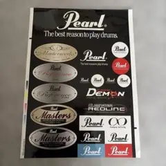 Pearl ロゴステッカー、Pearlドラムステッカー、シールのサムネイル