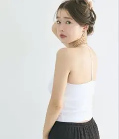 [新品・タグ付き]coca コカ OUTBRAクロスキャミソール M ホワイトのサムネイル