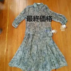 スキャパ　SCAPA　花柄シースルー シルク100%　サラサラ感　新品タグ付き