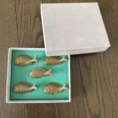 未使用 箸置 鯛 金メッキ 美術おてもと置 和小物 和雑貨 レトロ - メルカリ