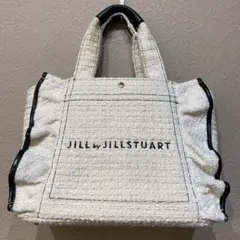 JILL by JILL STUART ツイードフリルトートバッグ（小）