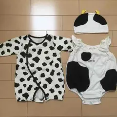 ウシ なりきり ベビードレス ロンパース