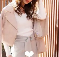 リップサービス＊フェイクスエードライダースジャケット