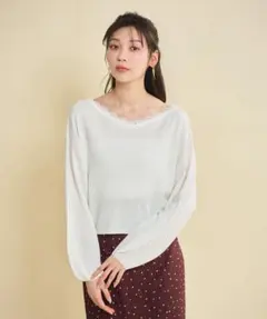 ZARA 2026新作 リボンディテール入りテクスチャー加エトップス s 