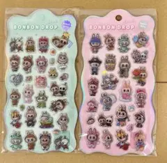 ボンボンドロップシール　ラブブ　2枚セット