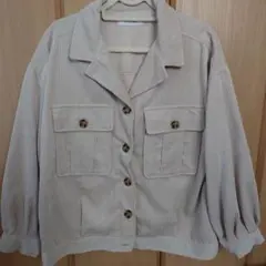 TYTYCLAPPY コーデュロイジャケット ベージュ