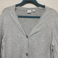 GAP グレー ロング　ニットカーディガン　Lサイズ