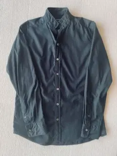 【美品】ジョゼフオム　長袖シャツ ロングスリーブ 46 ブラック　黒シャツ