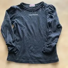 mezzo piano 黒 長袖カットソー 100cm