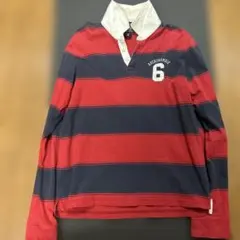 Abercrombie & Fitch ラガーシャツ 赤/紺