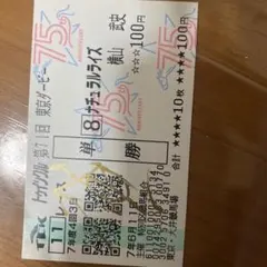 東京ダービー　現地ナチュラルライズ　単勝馬券　騎手　直筆サインのサムネイル