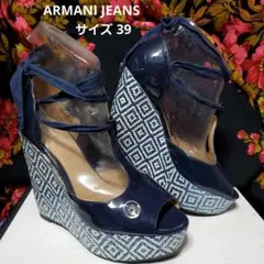 美品 ARMANI JEANS オープントゥ セパレートパンプスのサムネイル