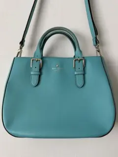 【kate spade NEW YORK 】2wayバッグ ターコイズブルーのサムネイル