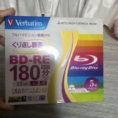 【新品未使用】ブルーレイ　ディスク　5枚入り　180分　繰り返し録画