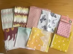 鬼滅の刃風　和柄　ガーゼ生地、綿生地　セット