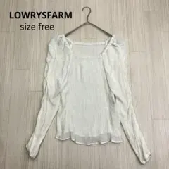 ◆ LOWRYSFARM ローリーズファーム シアー 楊柳 シャツ ブラウス