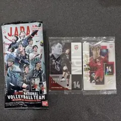 石川祐希 メタリックプラカード バレーボール日本代表 ツインウエハース 2枚