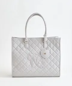 OLIVE des OLIVE キルティングキャリーオントート ライトグレー