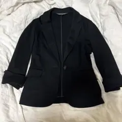 INDIVI ブラック スーツジャケット スカ－ト