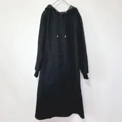 ダーマコレクション【M】パーカー ロングフレアワンピース 裏起毛 スウェット