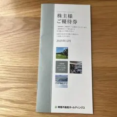 【未使用】東急不動産ホールディングス 株主優待