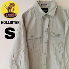 USA古着 HOLLISTER　ネルシャツS　グリーン