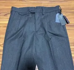 最終価格 THE SUIT COMPANY ツータック スラックス グレー S