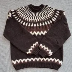 BEAMS ノルディック柄セーター ニット