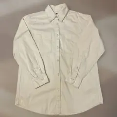 UNIQLO U ホワイト コットン 長袖シャツ S