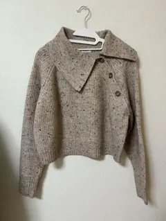 LOWRYS FARM ベージュオーバーサイズセーター