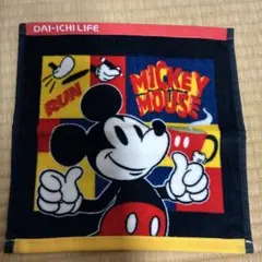 ミッキーマウス タオル 約25cm x 25cm 第一生命　ディズニー