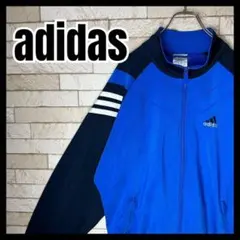 adidas トラックジャケット ジャージ 切り替え 刺繍 山ロゴ スポーツ