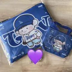 BTS V テテ　キムテヒョン　ドジャース　ポーチ　キーリング　小物入れ