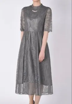 AIMER エメ　パーティドレス　グレー　ドレス　ウェディング