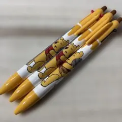 【未使用3本セット】サンスター文具 くまのプーさん 多機能ボールペン