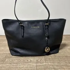 マイケルコース　ビジネスバッグ　トートバッグ　ブラック　レザー　A4 ショルダー
