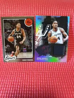 2枚セット Topps デビン・バッセル ジャージカード