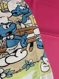 SMURF スマーフ　ヴィンテージシーツ 生地　布
