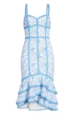 alice + olivia♡ワンピース　ライトブルー レース キャミワンピース