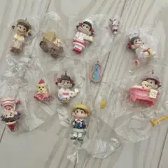 不二家 ペコちゃん チャーム キーホルダー 7袋セット