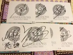 GENERATIONS メンバー直筆（バラ売り可）