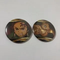 鬼滅の刃　缶バッジ　竈門炭治郎　嘴平伊之助