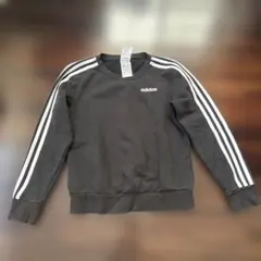 adidas ブラック トレーナー　キッズ160