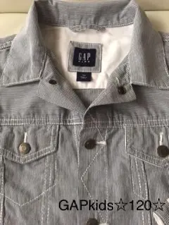 GAPkids  軽い着心地❣️薄手の細ストライプ  ジャケット　Gジャン
